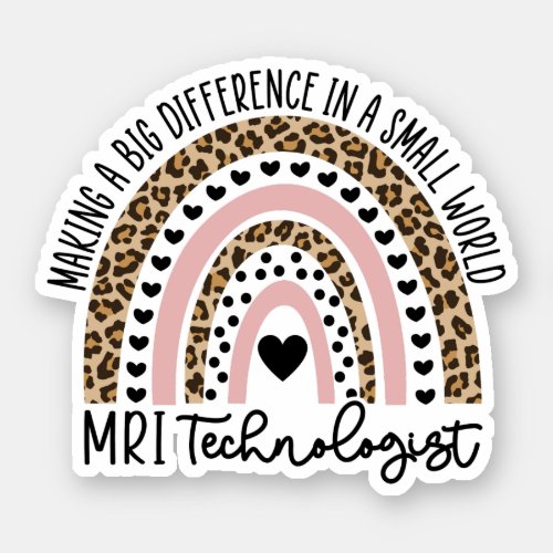 MRI Technologist Rainbow Radiology MRI Tech Sticker