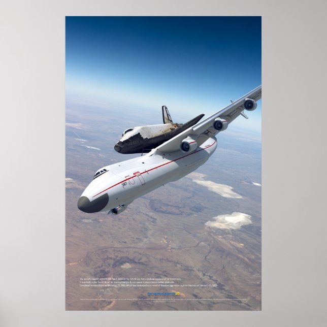 Mriya & Buran: Soviet Aviation Triumph Poster (Front)
