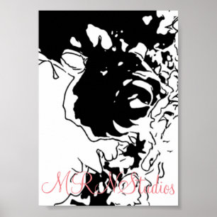 MRNStudios Flower Doodle Poster
