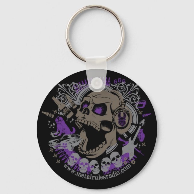 MRR Screaming Skull Keychain (Front)