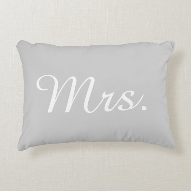 Mrs. Accent Pillow (Front)