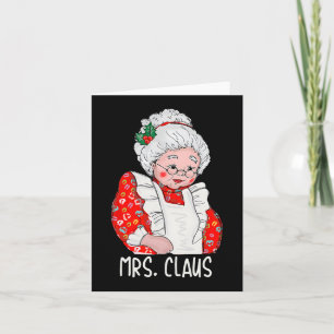 Mrs and Mr Santa Claus Couples Matching Christmas  Card