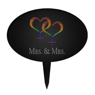 Mrs. and Mrs. Cake Topper