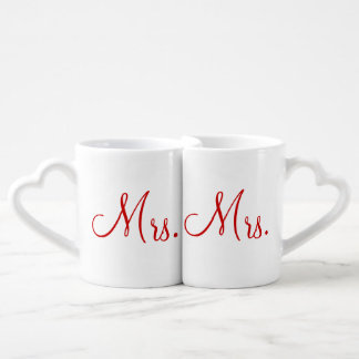 Mrs. and Mrs. Lovers' Mug Set