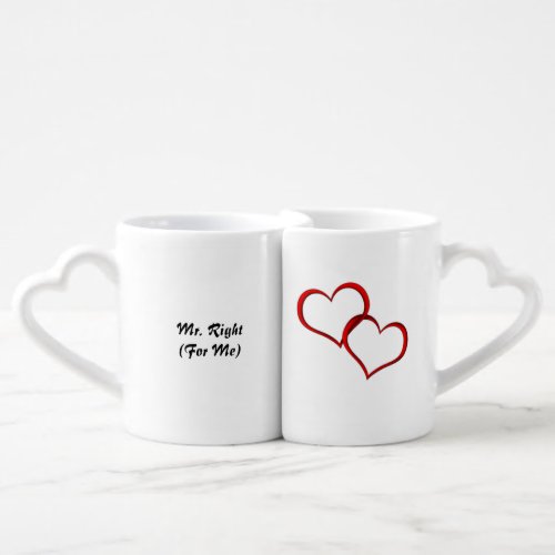 Mrs and Mrs Right Coffee Mug Set