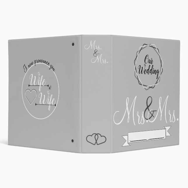 Mrs. and Mrs. Wedding Binder (Background)