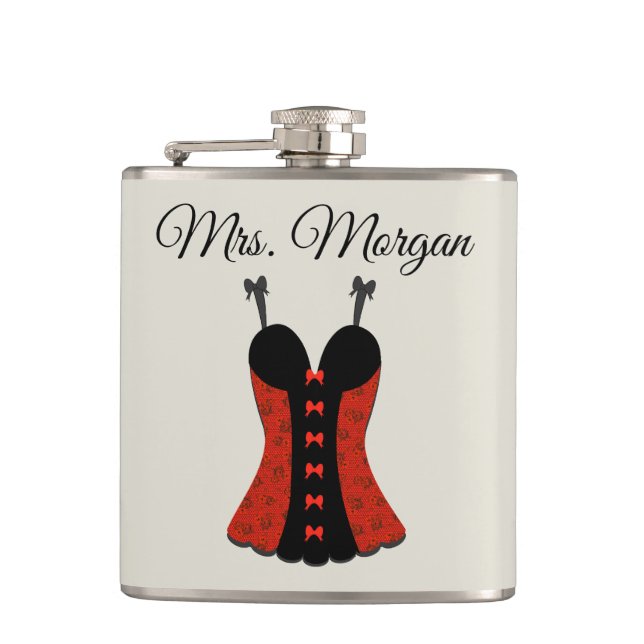 Mrs. Bachelorette Party Lingerie Flask (Front)