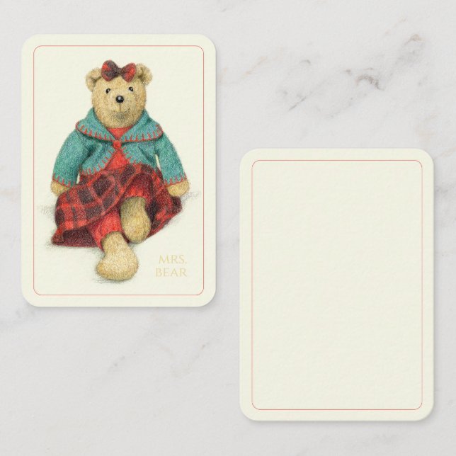 MRS. BEAR 3.5x2.5 Flat Card II (Front/Back)