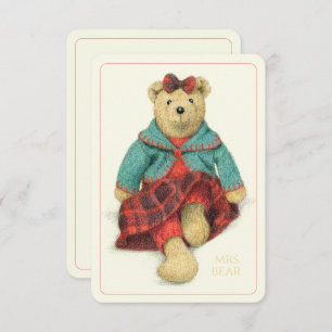 MRS. BEAR 3.5x5 Flat Card II