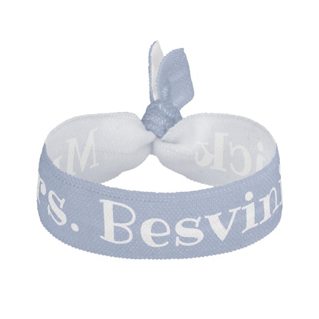Mrs. Besvinick something Blue hair ties (Front)