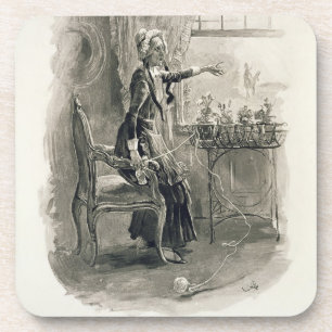Mrs Betsy Trotwood, from 'Charles Dickens: A Gossi Beverage Coaster