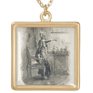 Mrs Betsy Trotwood, from 'Charles Dickens: A Gossi Gold Plated Necklace