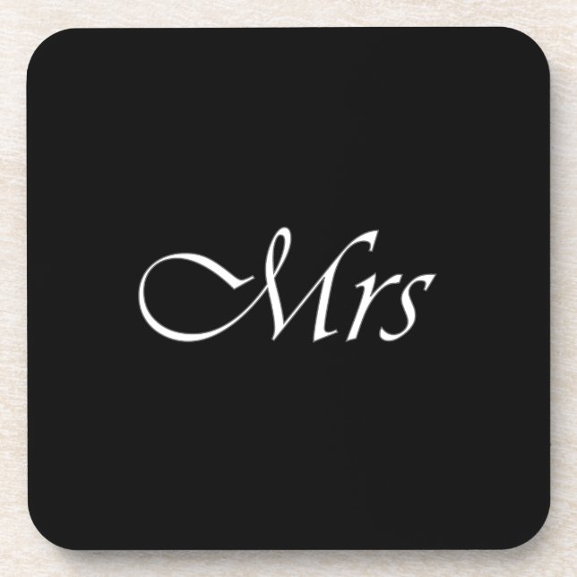 Mrs Beverage Coaster (Front)