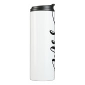 Mrs Black And White Newlywed Bride Personalized Thermal Tumbler (Rotated Left)