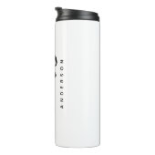 Mrs Black And White Newlywed Bride Personalized Thermal Tumbler (Rotated Right)