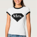 Mrs. Bride Minimalist Black and White Diamond T-Shirt