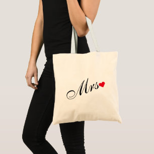 Mrs Bride Newlywed Wedding Bridal Shower Tote Bag