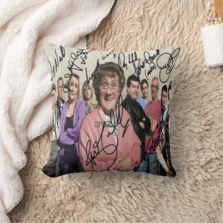 mrs browns boys signed throw pillow