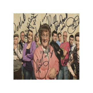 mrs browns boys signed wood wall art