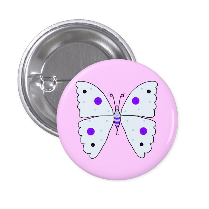 Mrs Butterfly Pinback Button