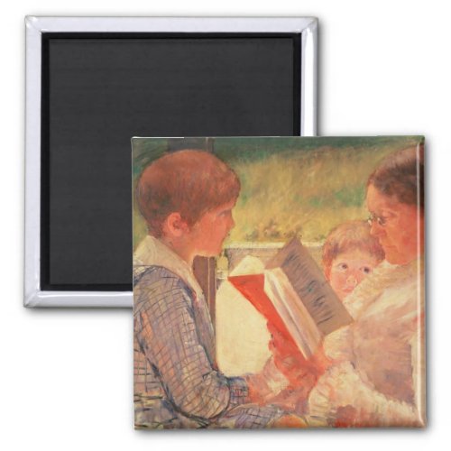 Mrs Cassatt Reading to her Grandchildren 1888 Magnet