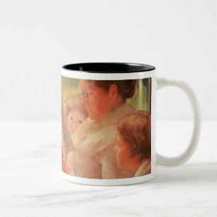 Mrs Cassatt Reading to her Grandchildren, 1888 Two-Tone Coffee Mug