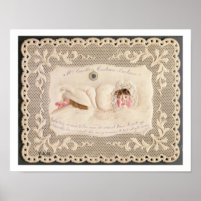 Mrs Caudle's Curtain Lecture, Victorian card from Poster (Front)