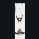 Mrs Champagne Flute Wedding Gift Etched Glassware<br><div class="desc">Change text to the design. For additional changes (font style,  additional text),  click on personalize,  scroll down and click on the link "Edit using Design Tool". ** Check collection for a matching Mr,  design</div>