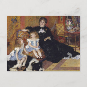 Mrs. Charpentier by Renoir Impressionist Painting Postcard