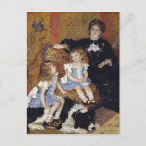 Mrs Charpentier by Renoir Impressionist Painting Postcard