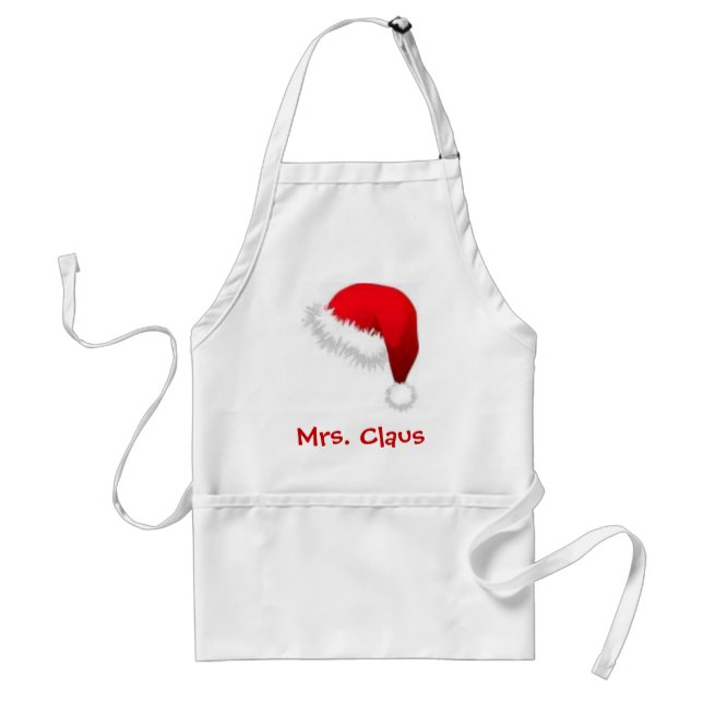 Mrs. Claus Adult Apron (Front)