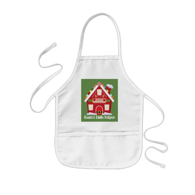 Mrs Claus Bakery Santa's little helper apron (Front)