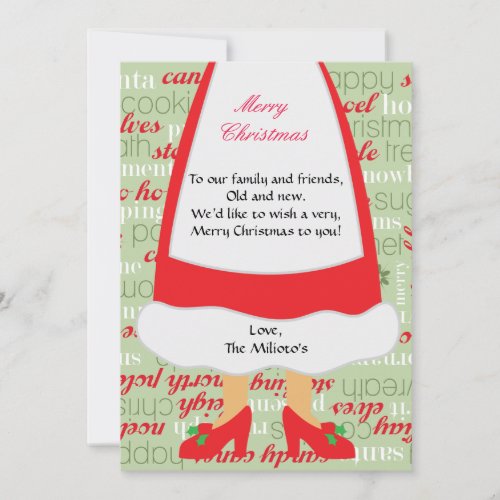 Mrs Claus Christmas Card