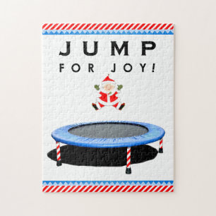 Mrs. Claus Christmas Gymnastics Jigsaw Puzzle