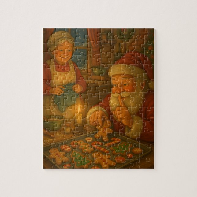 Mrs. Claus’ Cookie Raid Jigsaw Puzzle (Vertical)