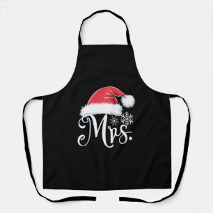 Mrs Claus Couples Matching Christmas Pajamas Santa Apron