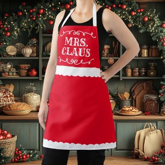 Mrs Claus Cute Red Holiday Christmas