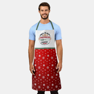 Mrs. Claus Gingerbread Bakery Christmas Large Apron