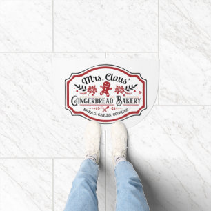 Mrs Claus' Gingerbread Bakery Doormat
