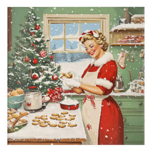 Mrs. Claus Holiday Baking Delight Acrylic Print