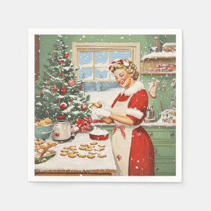 Mrs. Claus Holiday Baking Delight Napkins
