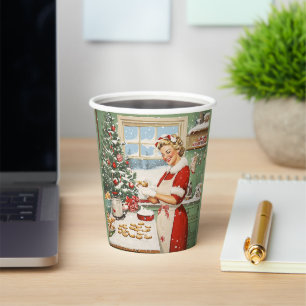 Mrs. Claus Holiday Baking Delight Paper Cups