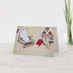 Mrs Claus Online At The Beach Holiday Card at Zazzle