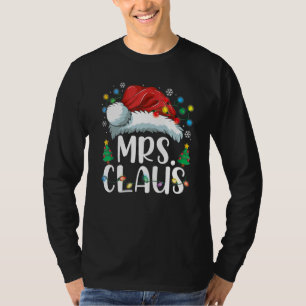 Mrs Claus Santa Hat Christmas Matching Couples Paj T-Shirt