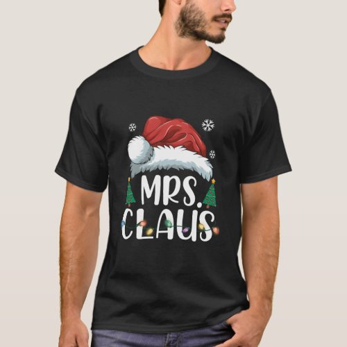 Mrs Claus Santa Pajama T_Shirt
