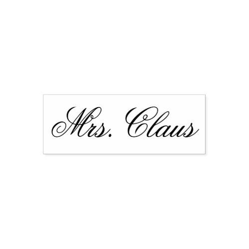 Mrs Claus Santas Wife Signature Self_inking Stamp