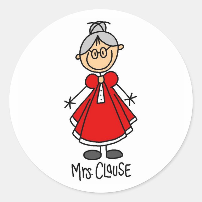 Mrs. Claus Sticker (Front)