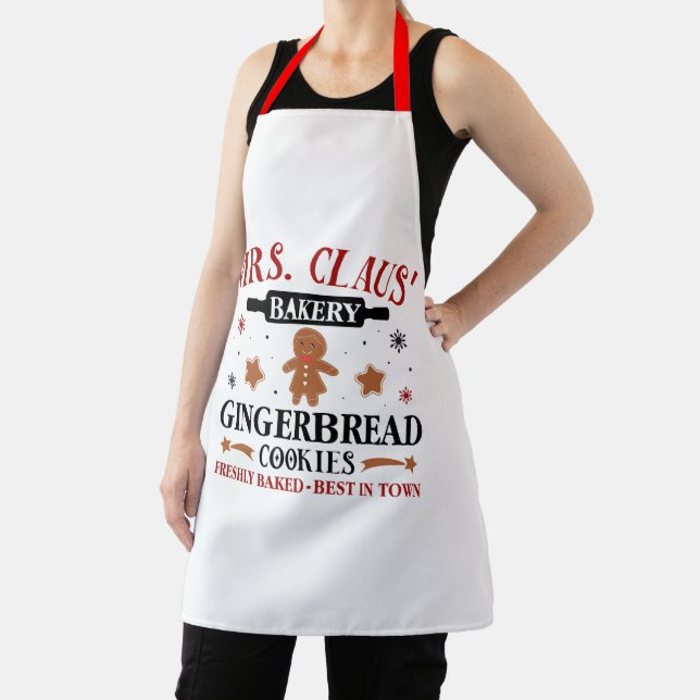 Mrs Clause Baking Apron (Insitu)