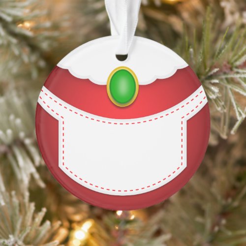 Mrs Clause Belly Ornament