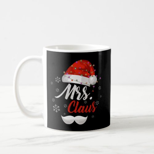 Mrs Clause Hat Light In Snow Santa Christmas Gift  Coffee Mug